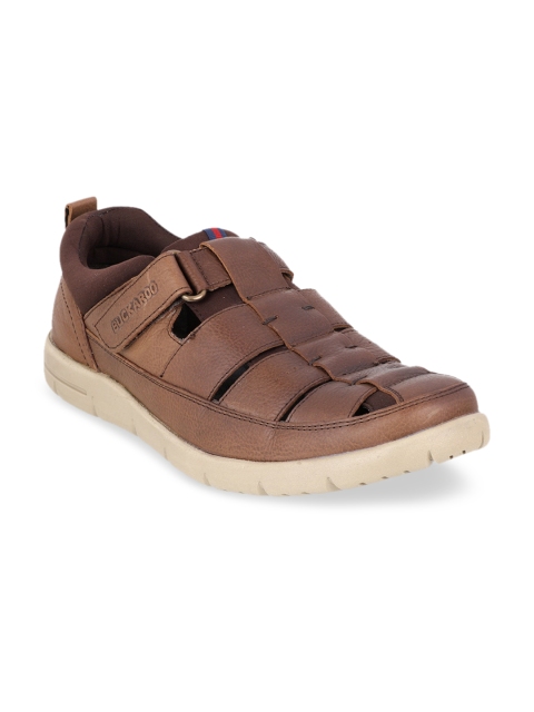 

Buckaroo Men Brown Leather Shoe-Style Sandals