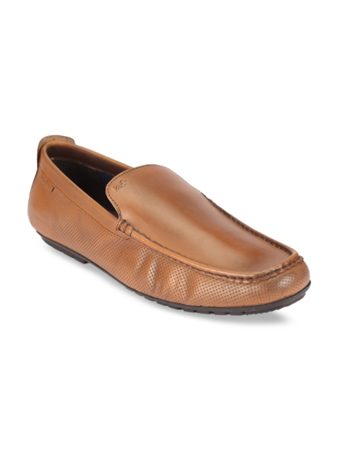 

ATTILIO by Ruosh Men Tan Brown Solid Leather Formal Loafers