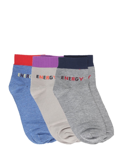 Dollar Men Pack of 3 Assorted Ankle-Length Socks