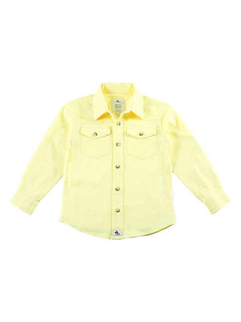 

Cherry Crumble Boys Yellow Solid Regular Fit Casual Shirt
