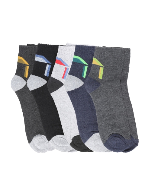 

Dollar Men Pack of 5 Assorted Ankle-Length Socks