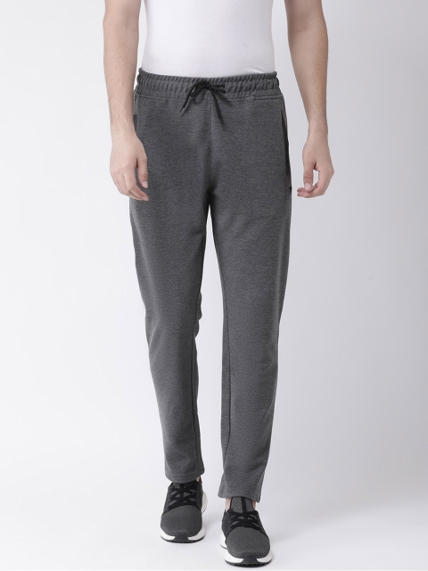 

Club York Men Charcoal Grey Solid Straight-Fit Track Pants