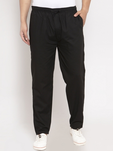 

JAINISH Men Black Solid Slim-Fit Track Pants