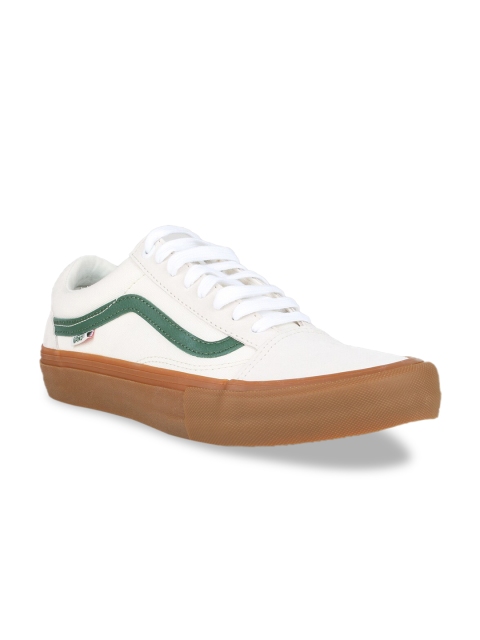 

Vans Men White Solid Sneakers