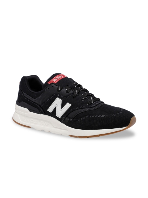 

New Balance Men Black Solid Sneakers