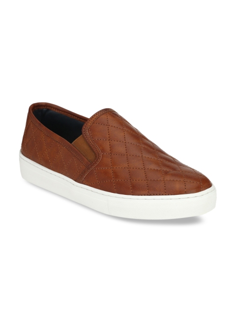

Rodolfo Darrell Men Tan Brown Slip-On Sneakers