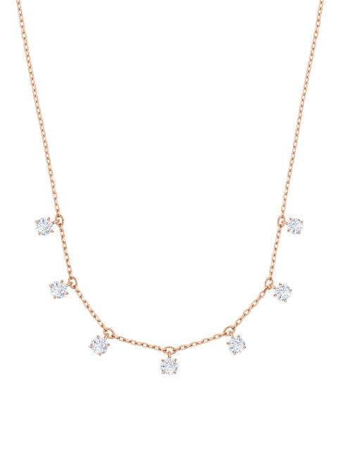 

SWAROVSKI Rose-Gold Plated Crystal Necklace, White