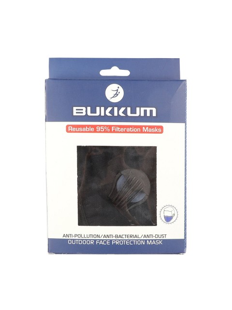 

BUKKUM Unisex Black 3Ply Protective Outdoor Face Masks
