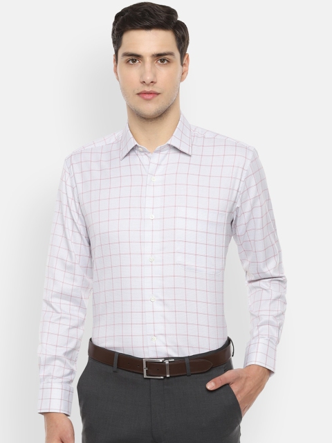 

Luxure by Louis Philippe Men Grey Regular Fit Checked Formal Shirt