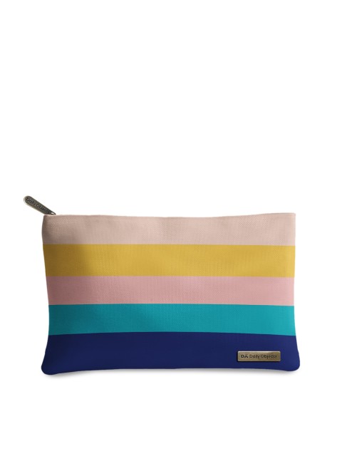 

DailyObjects Multicoloured Striped Travel Pouch, Multi