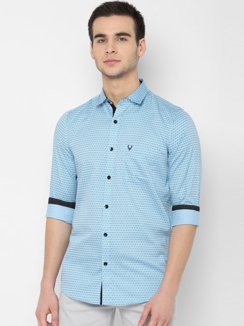 

Allen Solly Men Blue Slim Fit Printed Casual Shirt