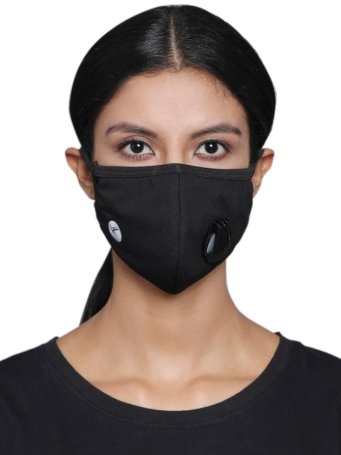 

BUKKUM Unisex Black 3-Ply Reusable N95 Mask