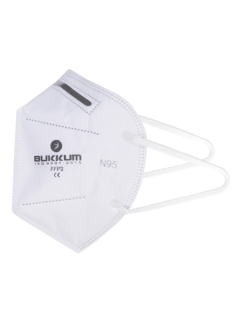 

BUKKUM Adults White 3-Layers N95 Outdoor Mask