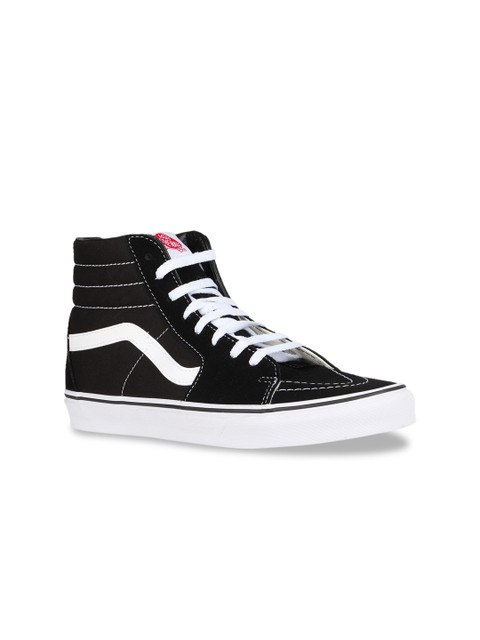 

Vans Unisex Black Striped SK8 High-Top Sneakers