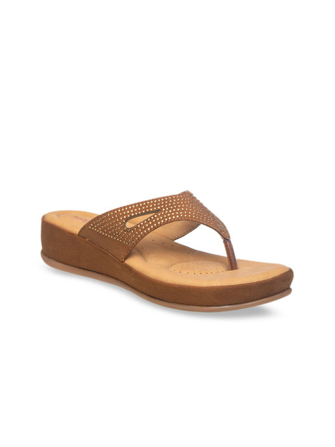 

Khadims Women Tan Brown Embellished Heels