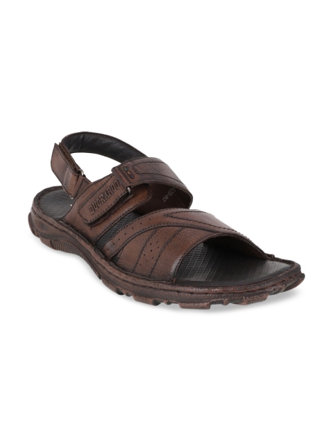 

Buckaroo Men Coffee Brown Leather Comfort Sandals