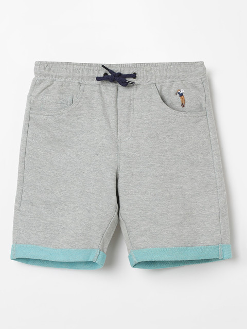 

Bossini Boys Grey Solid Regular Fit Shorts