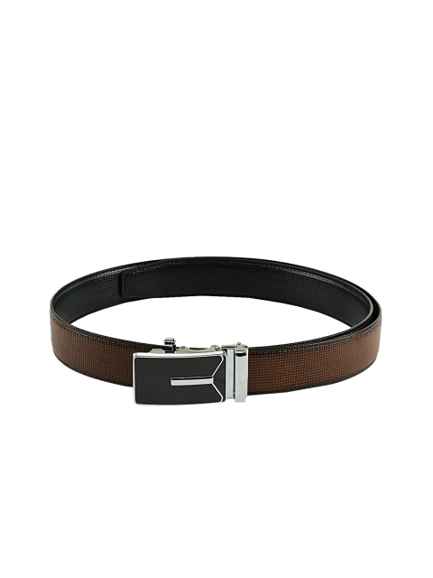 

WINSOME DEAL Men Black & Brown Textured Belt