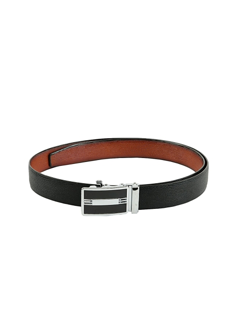 

WINSOME DEAL Men Black & Brown Textured Reversible Belt