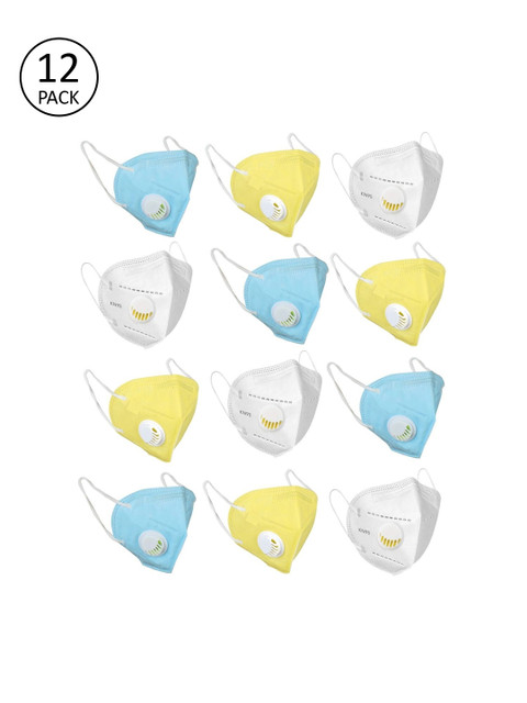 

OOMPH Unisex 5Ply 12 Pcs Protective Outdoor Face Masks, White
