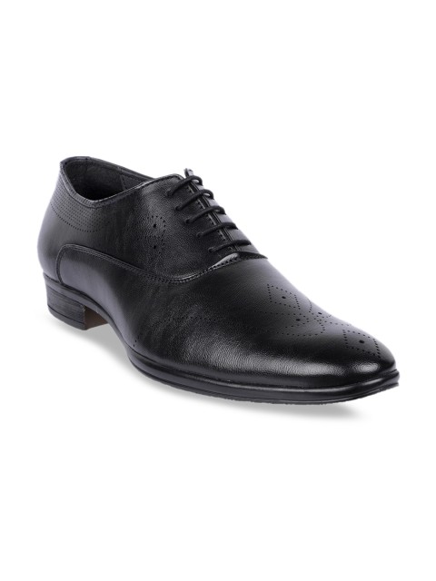 

Respiro Men Black Solid Oxfords
