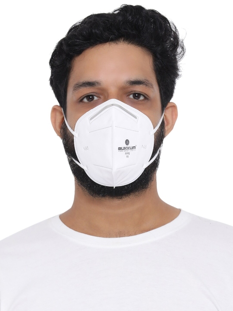 

BUKKUM Unisex White 3-Ply Reusable N95 Mask