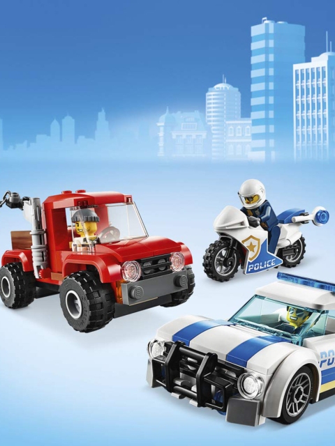 

LEGO Kids Multicoloured 301 Pieces Police Brick Box, Multi