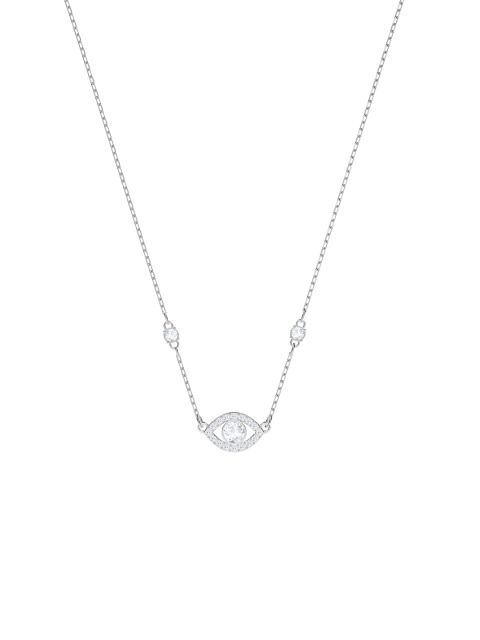 

SWAROVSKI Women Evil Eye Crystal Alloy Chain, Silver
