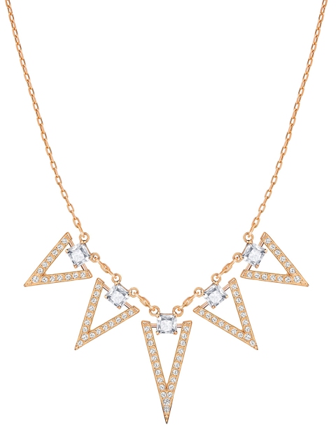 

SWAROVSKI Rose Gold-Plated Funk Necklace, White