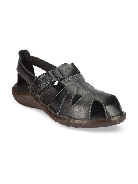 

ATTILIO by Ruosh Men Black Sandals