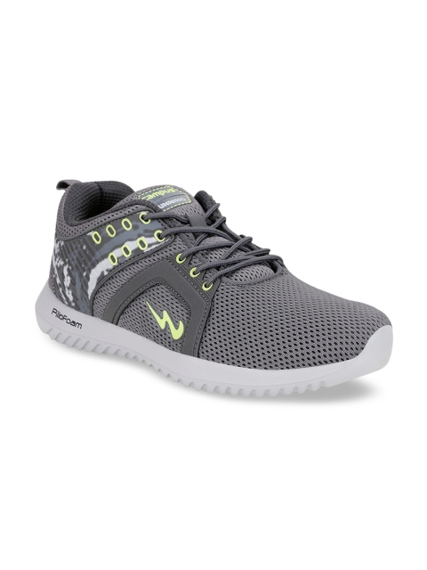

Campus Men Grey Solid Running Shoes