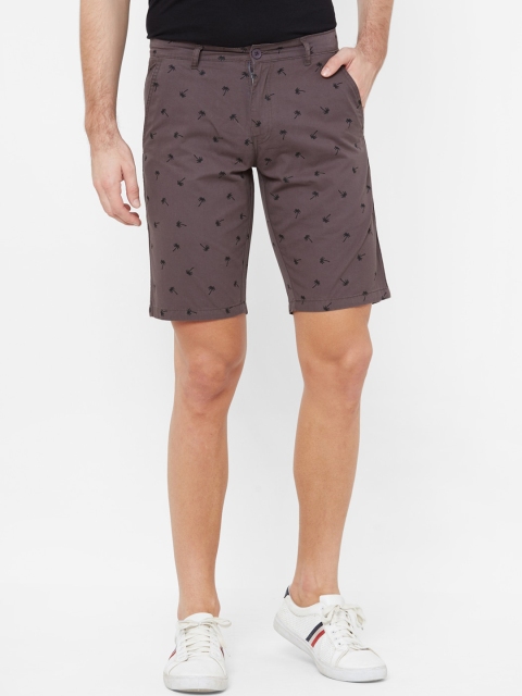 

FiTZ Men Brown Printed Regular Fit Regular Shorts