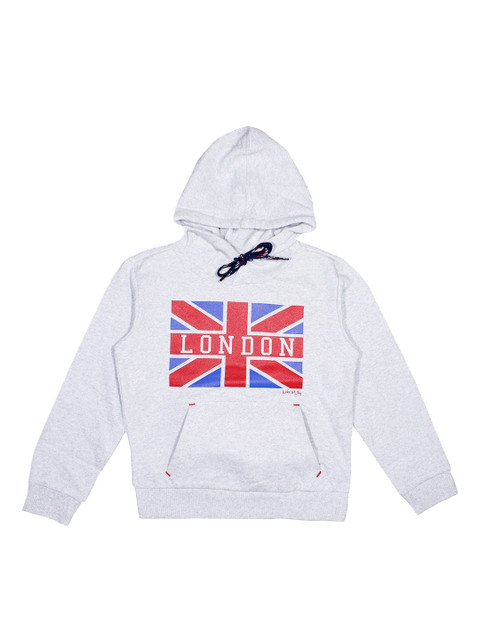 

Luke & Lilly Boys Grey London Printed Hooded Sweatshirt