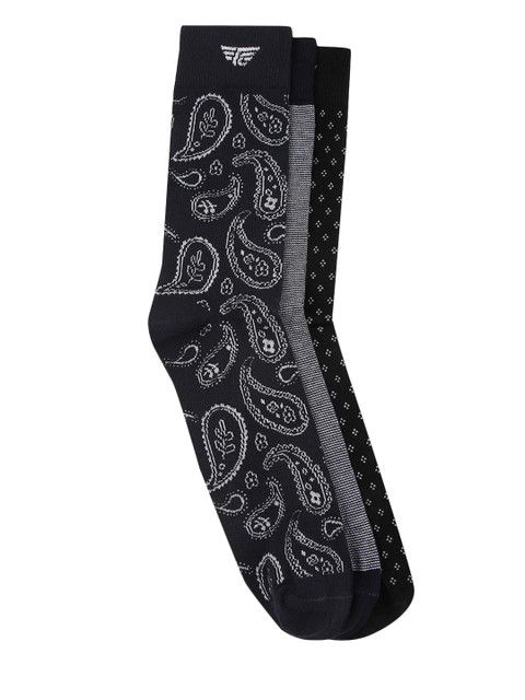 

Red Tape Men Pack Of 3 Assorted Calf-Length Socks