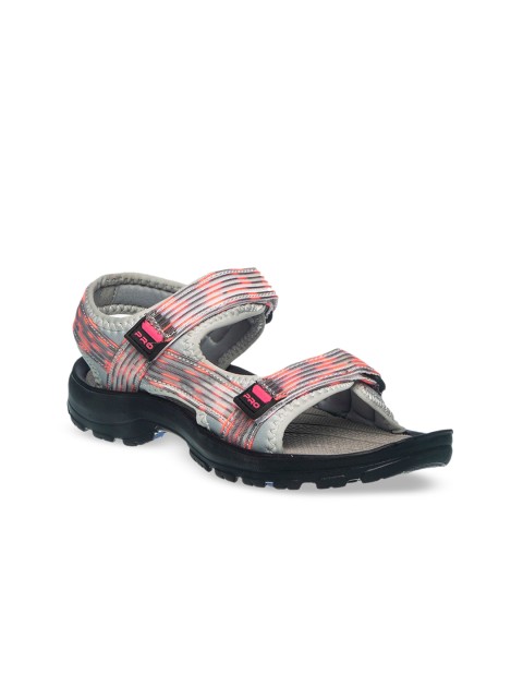 

Khadims Women Pink & Grey Comfort Sandals
