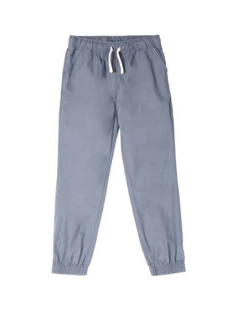 

The Childrens Place Boys Grey Solid Straight-Fit Woven Pull-On Joggers