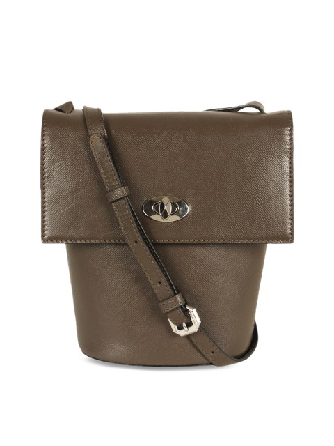 

Da Milano Women Brown Solid Sling Bag