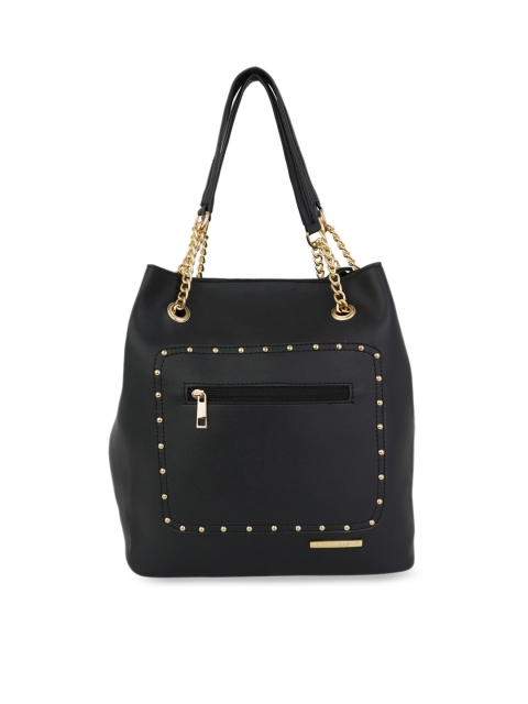 

Lapis O Lupo Black Solid Handheld Bag LLTB0013BK