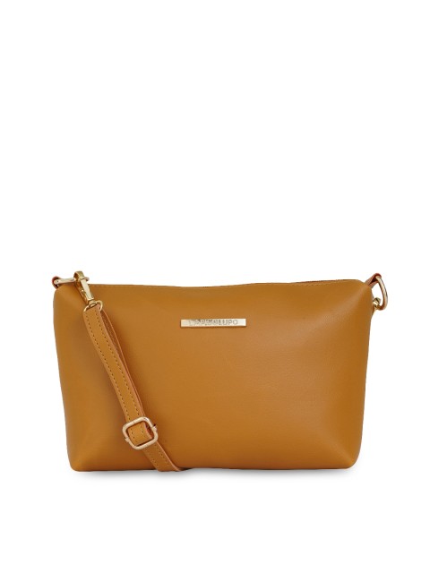 

Lapis O Lupo Mustard Solid Sling Bag