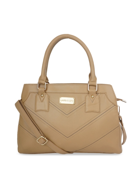 

Lapis O Lupo Beige Solid Handheld Bag