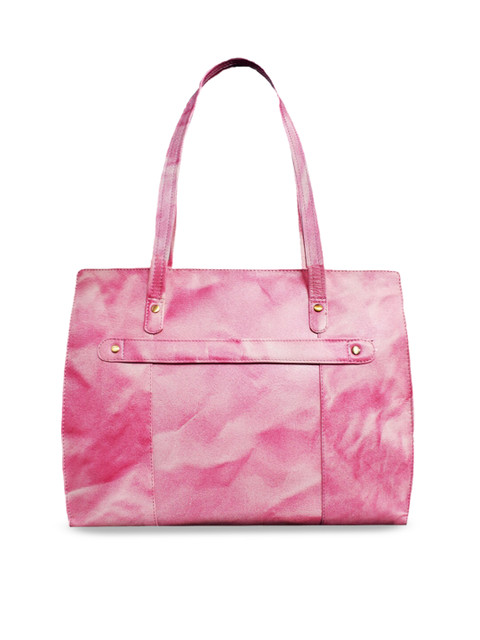 

ABYS Women Pink Solid Genuine Leather Laptop Bag