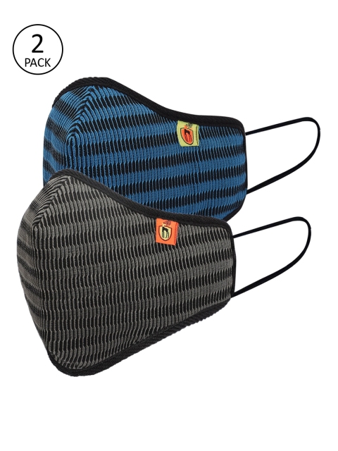

Marc Loire Unisex 6ply 2Pcs Protective Outdoor Face Masks, Grey