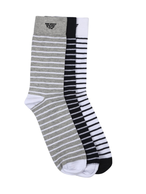 

Red Tape Men Pack Of 3 Assorted Calf-Length Socks