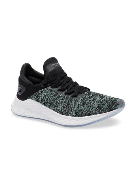 

New Balance Men Black & Green LazrV2 HypoKnit Running Shoes