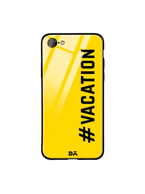 

DailyObjects Yellow & Black Vacationing iPhone 7 Glass Case