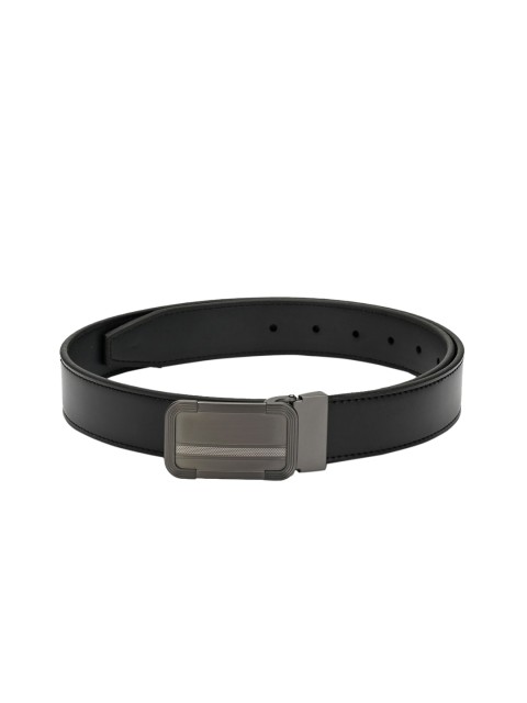 

Pacific Gold Men Black Solid Belt