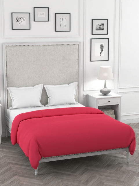 

Portico New York Pink Solid Percale Double King Duvet Cover