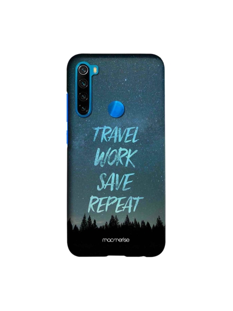 

macmerise Blue & Black Travel Work Save Repeat Sublime Xiaomi Redmi Note 8 Back Case