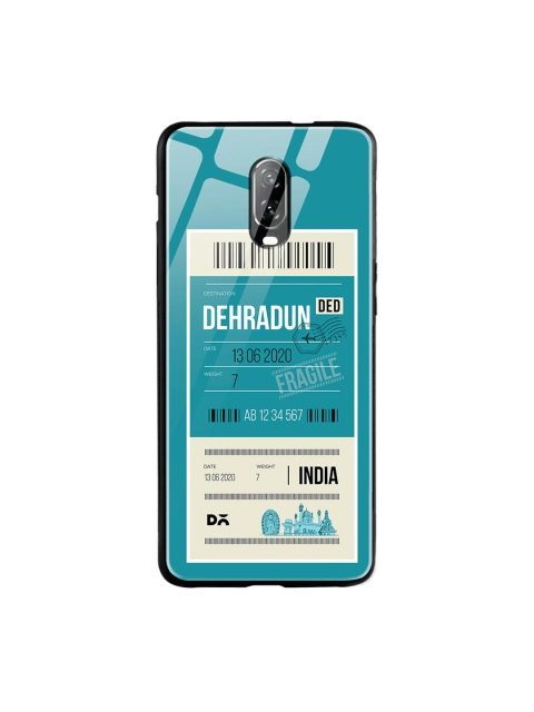 

DailyObjects Teal Blue & White Dehradun City Tag OnePlus 6T Glass Case