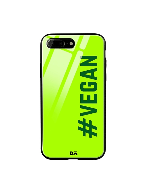 

DailyObjects Lime Green & Black Vegan iPhone 7 Plus Glass Case